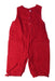 A Red Sleeveless Rompers from Jacadi in size 6-12M for girl. (Front View)