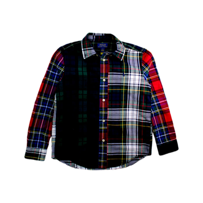 A Multicolour Long Sleeve Shirts from Polo Ralph Lauren in size 7Y for boy. (Front View)