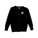 A Black Cardigans from Comme des Garcons in size 4T for girl. (Front View)