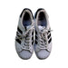 A White Sneakers from Adidas in size 10Y for girl. (Back View)