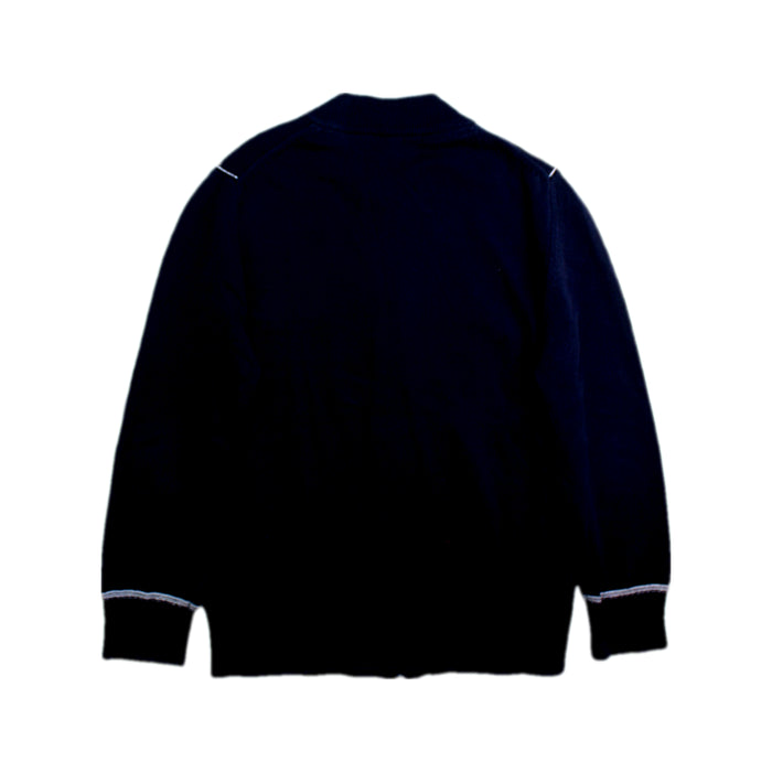 A Black Zippered Sweatshirts from Boss in size 8Y for boy. (Back View)