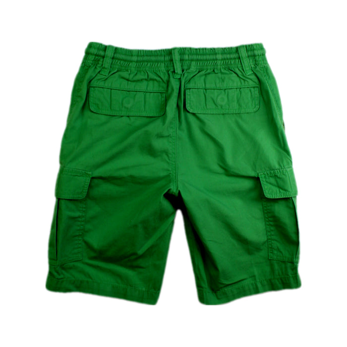 A Green Shorts from Boden in size 7Y for boy. (Back View)
