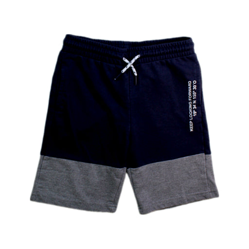 A Navy Shorts from Mayoral in size 8Y for boy. (Front View)