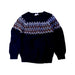 A Navy Knit Sweaters from Seed in size 5T for boy. (Front View)