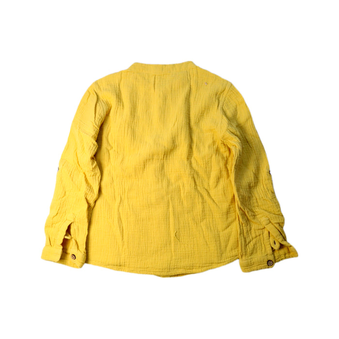 A Yellow Long Sleeve Shirts from Louise Misha in size 6T for boy. (Back View)