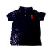 A Navy Short Sleeve Polos from Polo Ralph Lauren in size 4T for boy. (Front View)