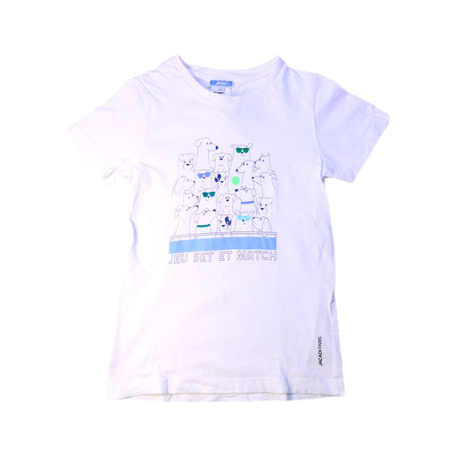A White Short Sleeve T Shirts from Jacadi in size 8Y for boy. (Front View)