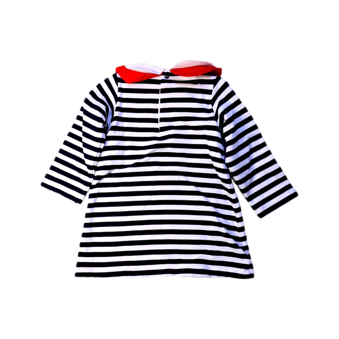 A Black Long Sleeve Dresses from Jacadi in size 2T for girl. (Back View)