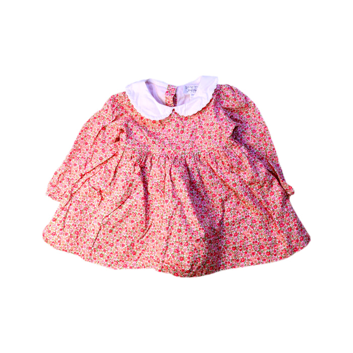 A Pink Long Sleeve Dresses from Rachel Riley in size 12-18M for girl. (Front View)