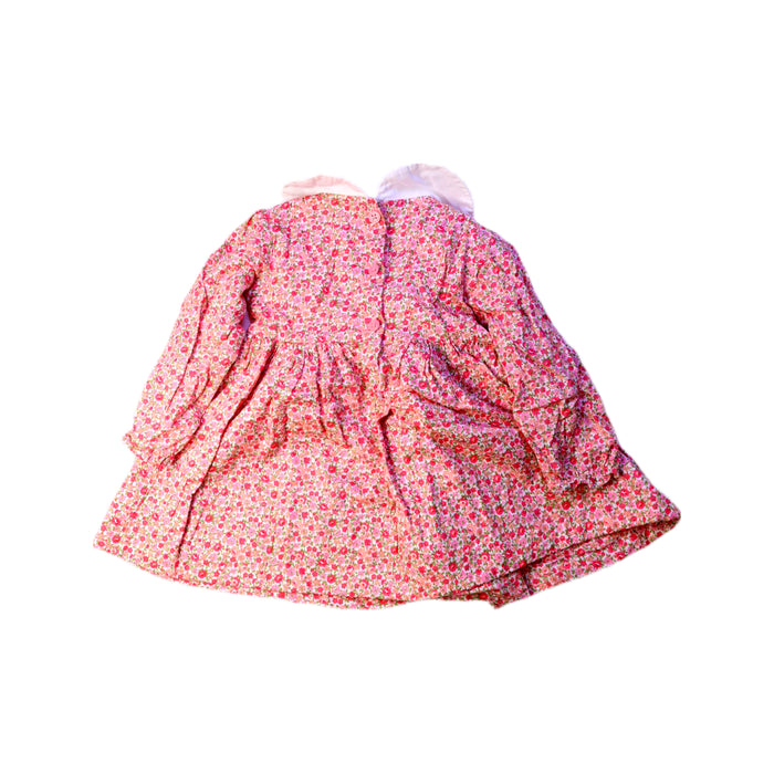 A Pink Long Sleeve Dresses from Rachel Riley in size 12-18M for girl. (Back View)