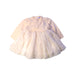 A Ivory Long Sleeve Dresses from Mayoral in size 6-12M for girl. (Front View)