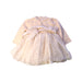 A Ivory Long Sleeve Dresses from Mayoral in size 6-12M for girl. (Back View)