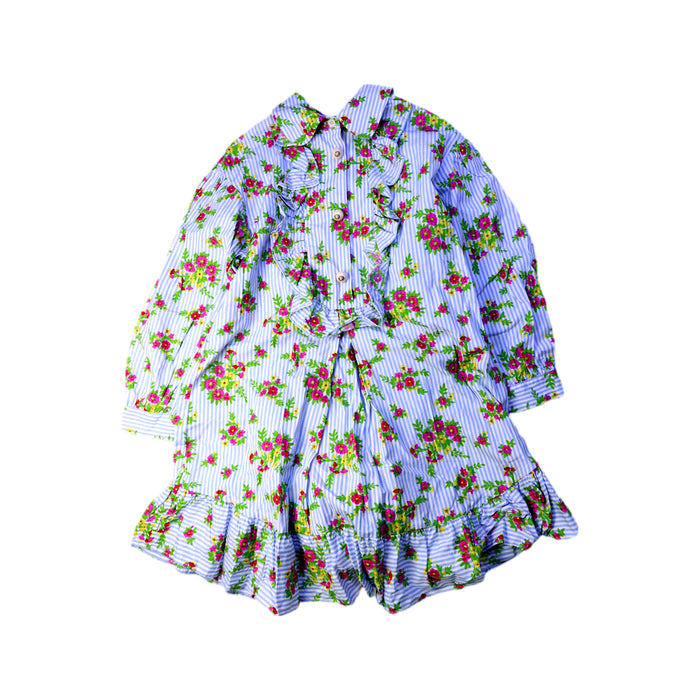 A White Long Sleeve Dresses from Gucci in size 8Y for girl. (Front View)