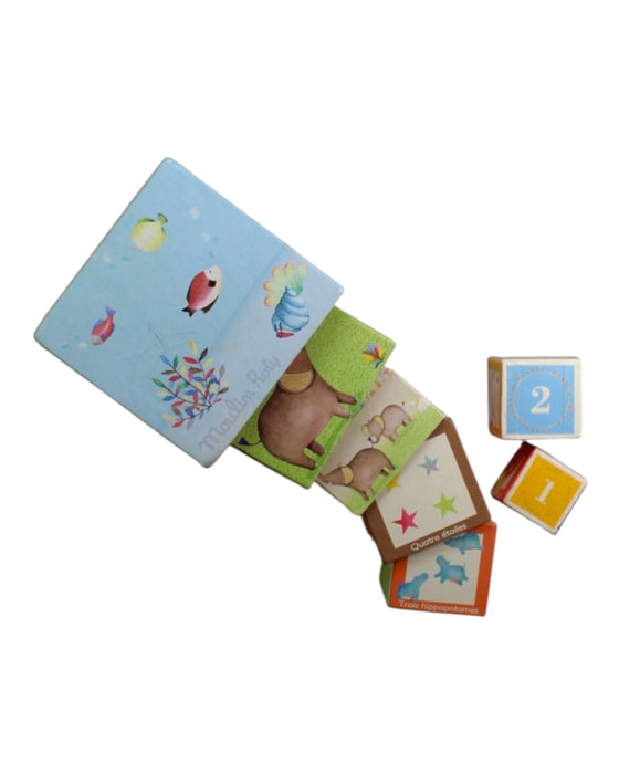 A Blue Educational Games & Activity Sets from Moulin Roty in size 12-18M for neutral. (Back View)
