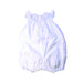 A White Sleeveless Rompers from Rachel Riley in size 6-12M for girl. (Back View)