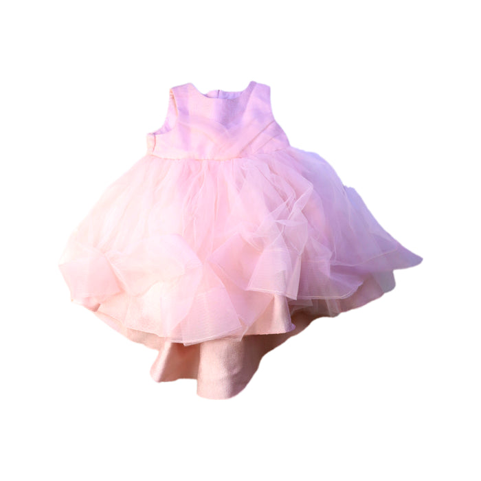 A Pink Sleeveless Dresses from Abel & Lula in size 6-12M for girl. (Front View)