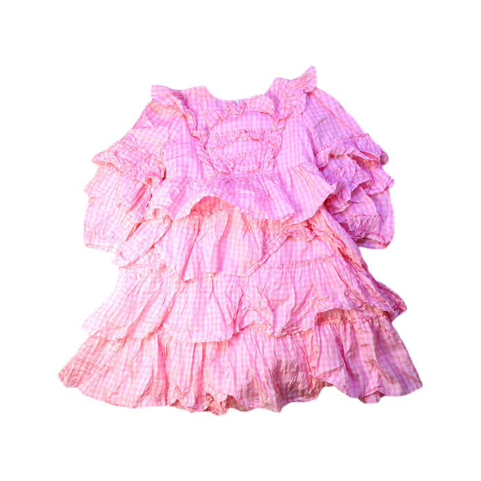 A Pink Long Sleeve Dresses from Gucci in size 6T for girl. (Front View)