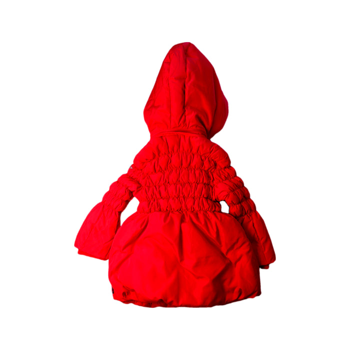 A Red Puffer/Quilted Coats & Outerwear from Armani in size 12-18M for girl. (Back View)