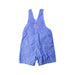 A Blue Overall Shorts from Petit Bateau in size 12-18M for boy. (Back View)