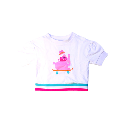 A White Short Sleeve T Shirts from Jacadi in size 3T for girl. (Front View)