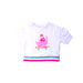 A White Short Sleeve T Shirts from Jacadi in size 3T for girl. (Front View)