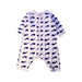 A Blue Long Sleeve Rompers from Petit Bateau in size 3-6M for boy. (Front View)