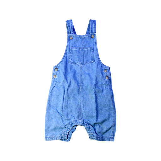 A Blue Overall Shorts from Petit Bateau in size 12-18M for neutral. (Front View)