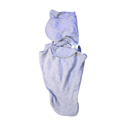 A Grey Sleepsacs from Aden & Anais in size 0-3M for neutral. (Front View)