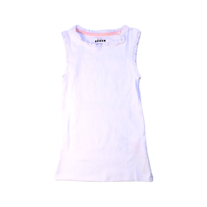 A White Sleeveless Tops from Boden in size 8Y for girl. (Front View)