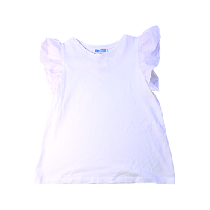 A White Sleeveless Tops from Jacadi in size 8Y for girl. (Front View)