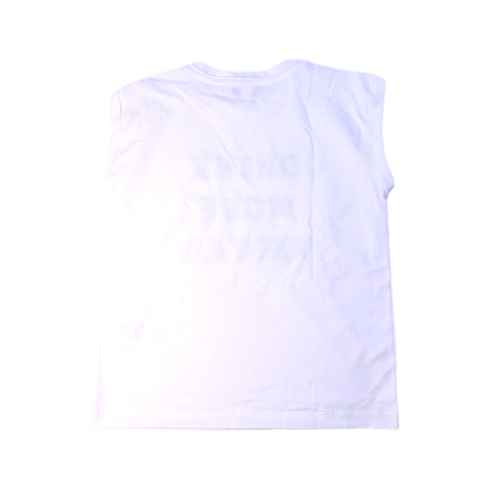 A White Sleeveless T Shirts from REISS in size 8Y for neutral. (Back View)