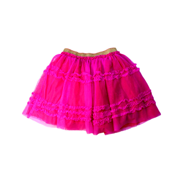 A Pink Tulle Skirts from Boden in size 7Y for girl. (Front View)