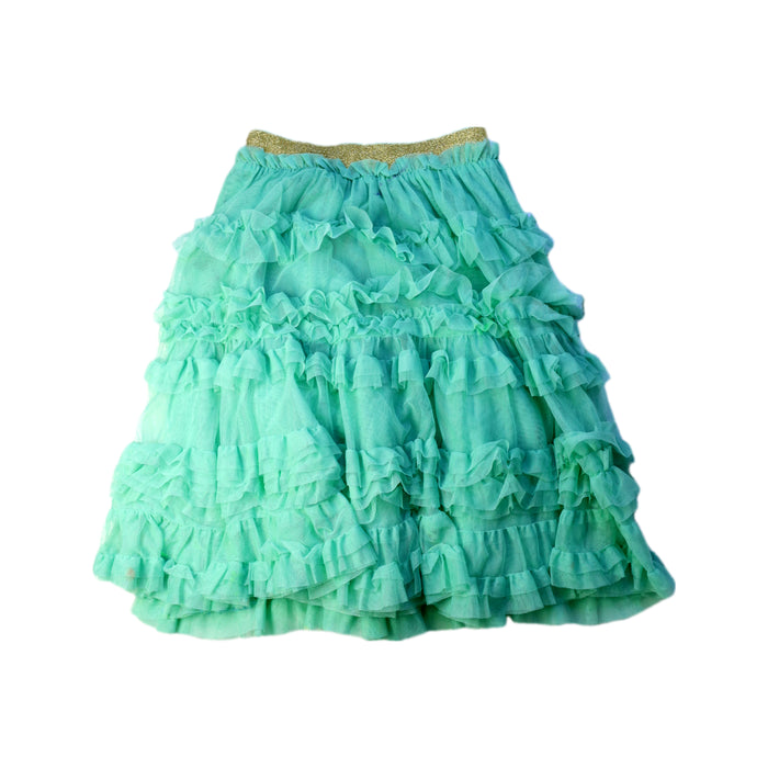 A Green Tulle Skirts from Boden in size 6T for girl. (Back View)