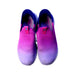 A Pink Slip Ons from Skechers in size 7Y for girl. (Back View)