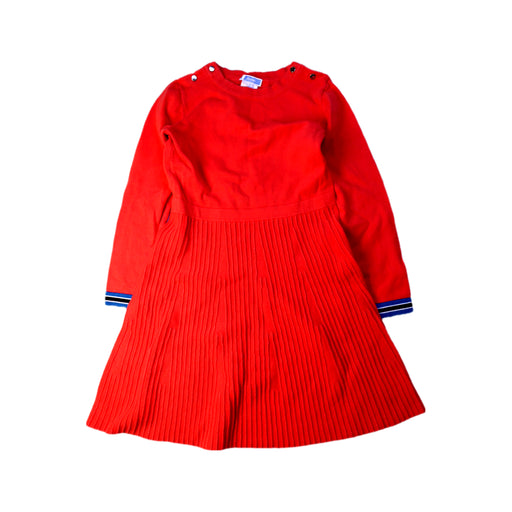 A Red Long Sleeve Dresses from Jacadi in size 8Y for girl. (Front View)