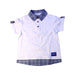 A White Short Sleeve Polos from Chickeeduck in size 4T for boy. (Front View)