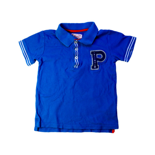 A Blue Short Sleeve Polos from Penguin by Munsingwear in size 5T for boy. (Front View)