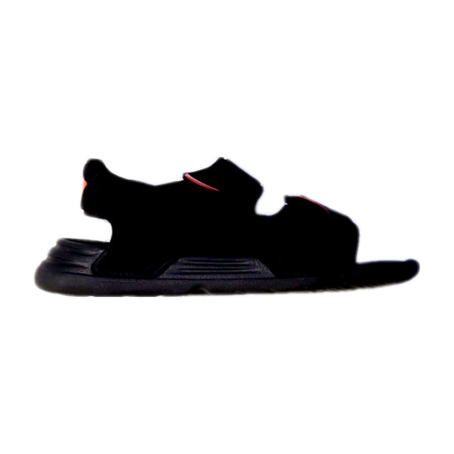 A Black Sandals from Adidas in size 5T for neutral. (Front View)