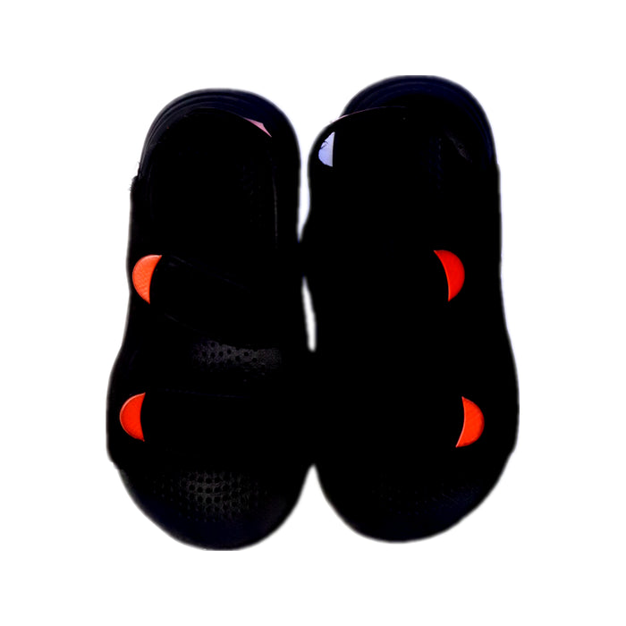 A Black Sandals from Adidas in size 5T for neutral. (Back View)