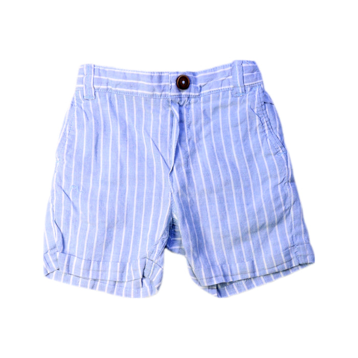 A Blue Shorts from Château de Sable in size 6-12M for boy. (Front View)