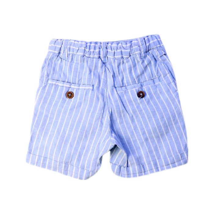 A Blue Shorts from Château de Sable in size 6-12M for boy. (Back View)