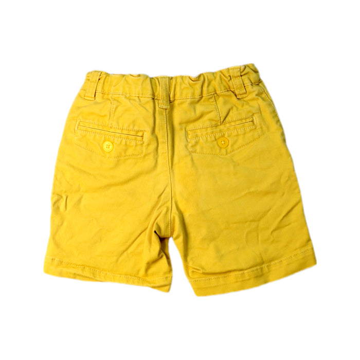 A Yellow Shorts from Château de Sable in size 2T for boy. (Back View)