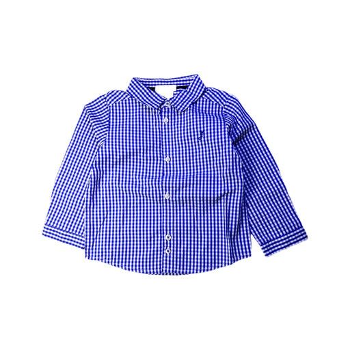 A Blue Long Sleeve Shirts from Jacadi in size 12-18M for boy. (Front View)