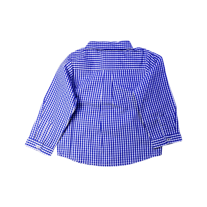 A Blue Long Sleeve Shirts from Jacadi in size 12-18M for boy. (Back View)