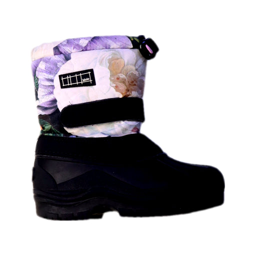 A Black Winter Boots from Molo in size 5T for girl. (Front View)