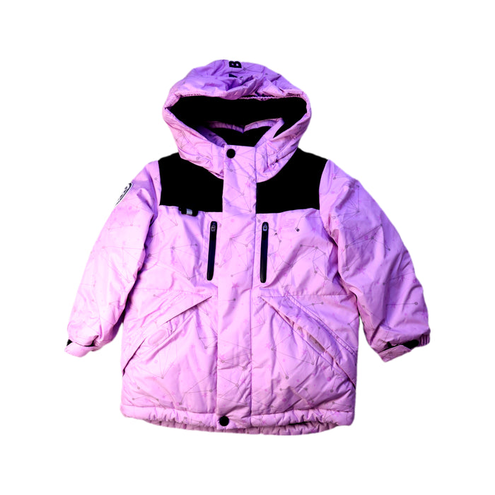 A Pink Puffer/Quilted Coats & Outerwear from New Balance in size 4T for girl. (Front View)