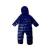 A Navy Snowsuits from Patagonia in size 6-12M for boy. (Back View)
