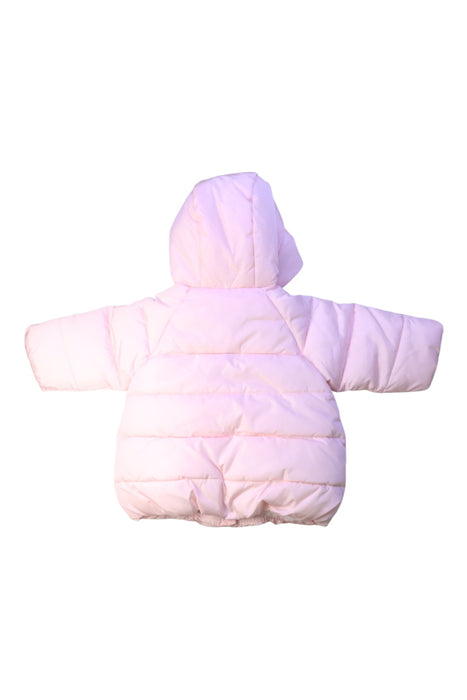A Pink Puffer/Quilted Coats & Outerwear from Jacadi in size 12-18M for girl. (Back View)
