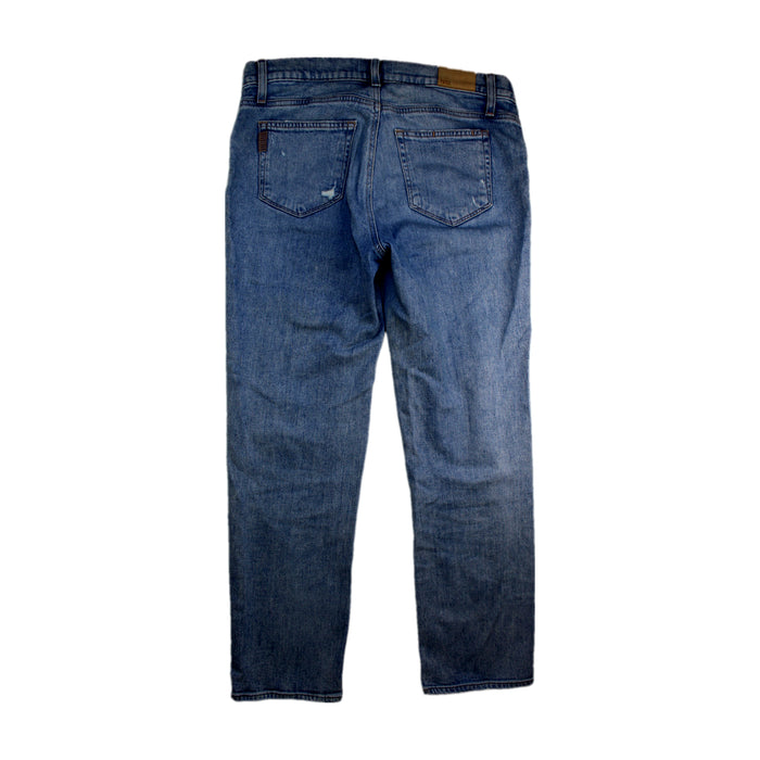 A Blue Jeans from PAIGE in size Maternity-XS for maternity. (Back View)