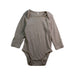 A Beige Long Sleeve Bodysuits from Mori in size 0-3M for neutral. (Front View)